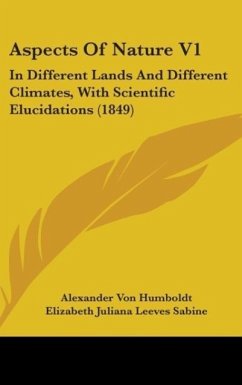 Aspects Of Nature V1 - Humboldt, Alexander Von