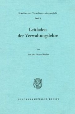 Leitfaden der Verwaltungslehre. - Wipfler, Johann