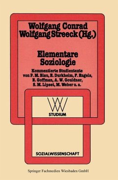 Elementare Soziologie - Conrad, Wolfgang;Streeck, Wolfgang