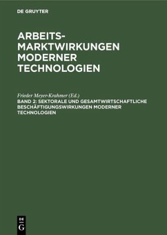 Cover Sektorale und gesamtwirtschaftliche Beschäftigungswirkungen moderner Technologien