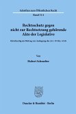 Rechtsschutz gegen nicht zur Rechtsetzung gehörende Akte der Legislative.