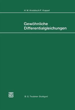 Gewöhnliche Differentialgleichungen - Knobloch, Hans W.; Kappel, Franz