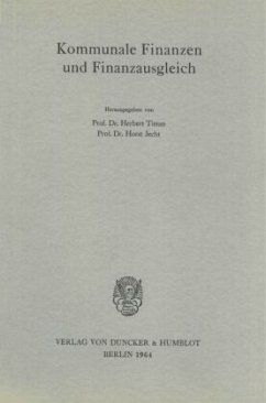 Cover Kommunale Finanzen und Finanzausgleich.