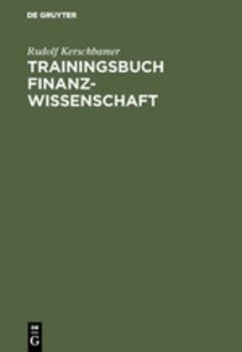 Trainingsbuch Finanzwissenschaft - Kerschbamer, Rudolf