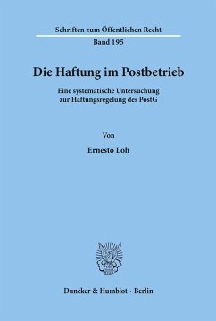 Die Haftung im Postbetrieb. - Loh, Ernesto