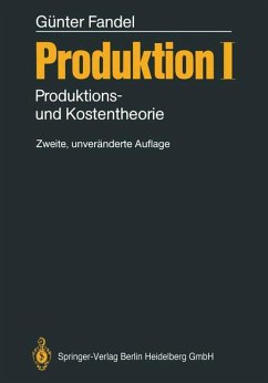 Produktion I - Produktions- und Kostentheorie
