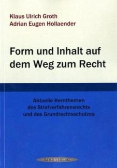 Cover Form und Inhalt auf dem Weg zum Recht (f. Österreich)