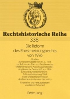 Die Reform des Ehescheidungsrechts von 1976