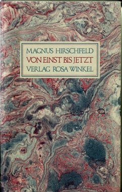 Von einst bis jetzt - Hirschfeld, Magnus