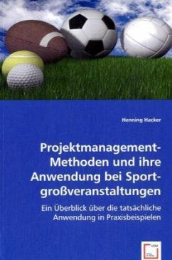 Projektmanagement- Methoden und ihre Anwendung bei Sportgroßveranstaltungen - Hacker, Henning