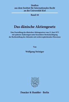 Das dänische Aktiengesetz. - Steiniger, Wolfgang