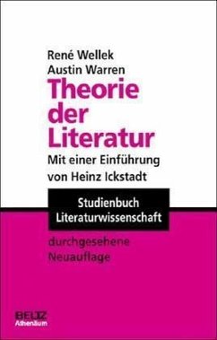 Theorie der Literatur - Wellek, Rene; Warren, Austin