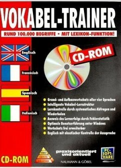 CD-ROM Vokabeltrainer für Englisch, Französisch, Italienisch und Spanisch, 1 CD-ROM m. Beiheft