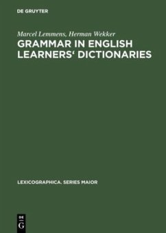 Grammar in English learners' dictionaries - Lemmens, Marcel;Wekker, Herman