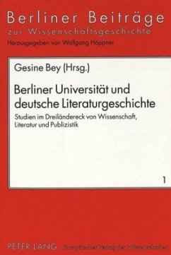 Cover Berliner Universität und deutsche Literaturgeschichte