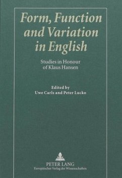 Cover Form, Function and Variation in English