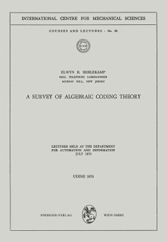 A Survey of Algebraic Coding Theory - Berlekamp, Elwyn R.