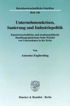 Cover Unternehmenskrisen, Sanierung und Industriepolitik.