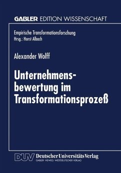 Unternehmensbewertung im Transformationsprozeß - Wolff, Alexander