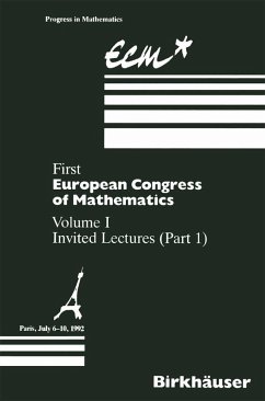 Cover First European Congress of Mathematics