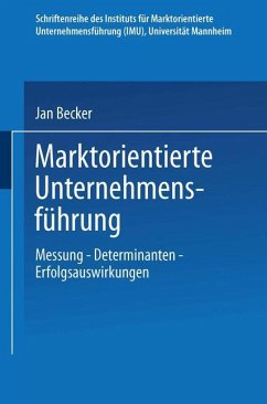 Marktorientierte Unternehmensführung - Becker, Jan