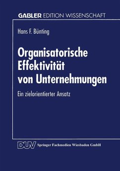 Cover Organisatorische Effektivität von Unternehmungen