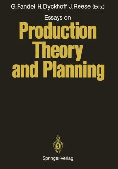 Essays on Production Theory and Planning - Essays on Production Theory and Planning Fandel, Günter; Dyckhoff, Harald and Reese, Joachim