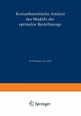 Kostentheoretische Analyse des Modells der optimalen Bestellmenge