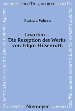 Lesarten ¿ Die Rezeption des Werks von Edgar Hilsenrath - Vahsen, Patricia