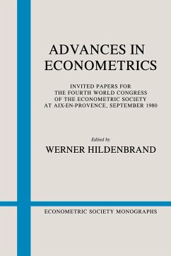 Advances in Econometrics - Econometric Society Worl, Francee; Hildenbrand, Werner