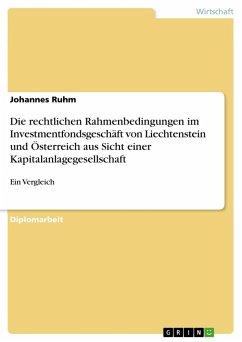 Die rechtlichen Rahmenbedingungen im Investmentfondsgeschäft von Liechtenstein und Österreich aus Sicht einer Kapitalanlagegesellschaft