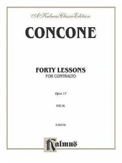 Forty Lessons, Op. 17: Alto - Komponist: Concone, Giuseppe / Herausgeber: Alfred Publishing