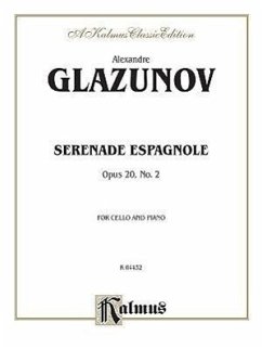 Serenade Espagnole, Opus 20, No. 2 for Cello and Piano