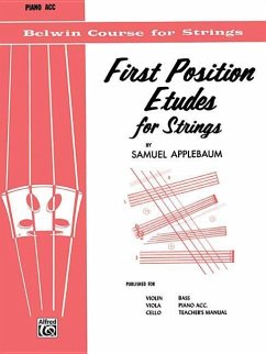 First Position Etudes for Strings - Applebaum, Samuel
