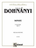 Ernst Von Dohnanyi Sonate in B-Flat Major Opus 8