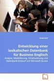 Entwicklung einer lexikalischen Datenbank für Business Englisch