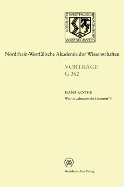 Was ist ¿altrussische Literatur¿? - Rothe, Hans