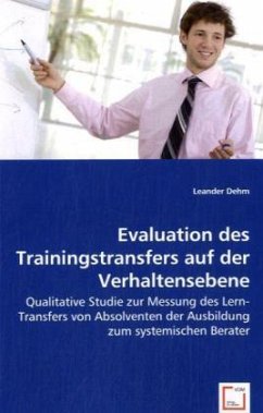 Evaluation des Trainingstransfers auf der Verhaltensebene - Dehm, Leander