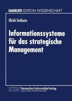 Informationssysteme für das strategische Management - Guthunz, Ulrich