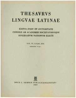 Cover homocidium - hospes / Thesaurus linguae Latinae. . h - hystrix Vol. VI. Pars 3. Fasc.