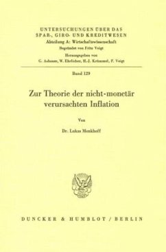 Cover Zur Theorie der nicht-monetär verursachten Inflation.