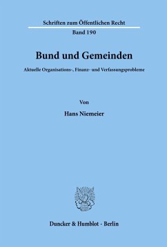 Bund und Gemeinden. - Niemeier, Hans