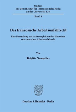 Cover Das französische Arbeitsunfallrecht.