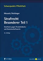 Strafrecht Besonderer Teil / 1 - Hettinger, Michael (Mitherausgeber). Autor der Originalausgabe: Wessels, Johannes