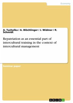 Repatriation as an essential part of intercultural training in the context of intercultural management - Schmidt, R.;Blöchlinger, A.