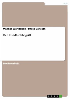 Der Rundfunkbegriff - Conrath, Philip;Wohlleben, Mattias