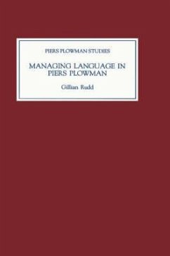Managing Language in Piers Plowman - Rudd, Gillian