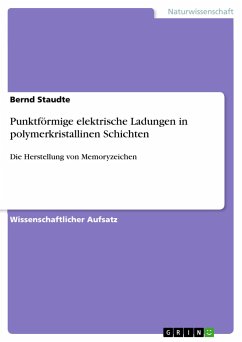 Punktförmige elektrische Ladungen in polymerkristallinen Schichten - Staudte, Bernd