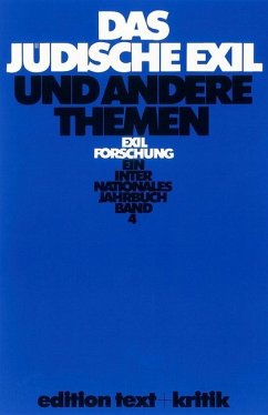 Das Jüdische Exil und andere Themen / Exilforschung 4 - Koebner, Thomas / Köpke, Wulf / Krohn, Claus D / Schneider, S (Hgg.)