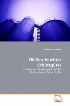 Fließen feuchter Schüttgüter - Schumann, Matthias